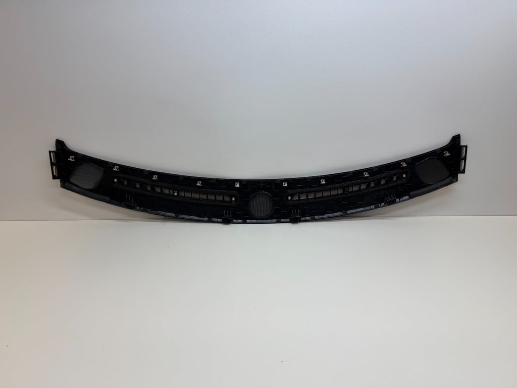 12-20 Tesla Model S Front Windshield Dash Defroster Cowl Vent Trim Panel