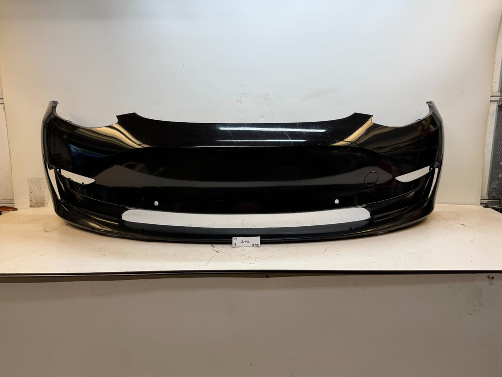 2017-2023 Tesla Model 3 Front Bumper Cover Panel w/ Park Sensor Hole Assembly