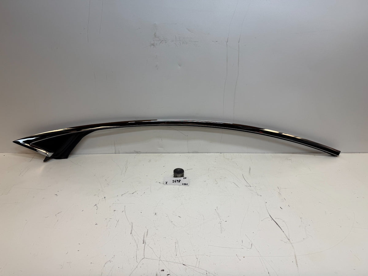 2016-2020 Tesla Model X Left Door Chrome Upper Molding Bright Trim 1032147-00-C