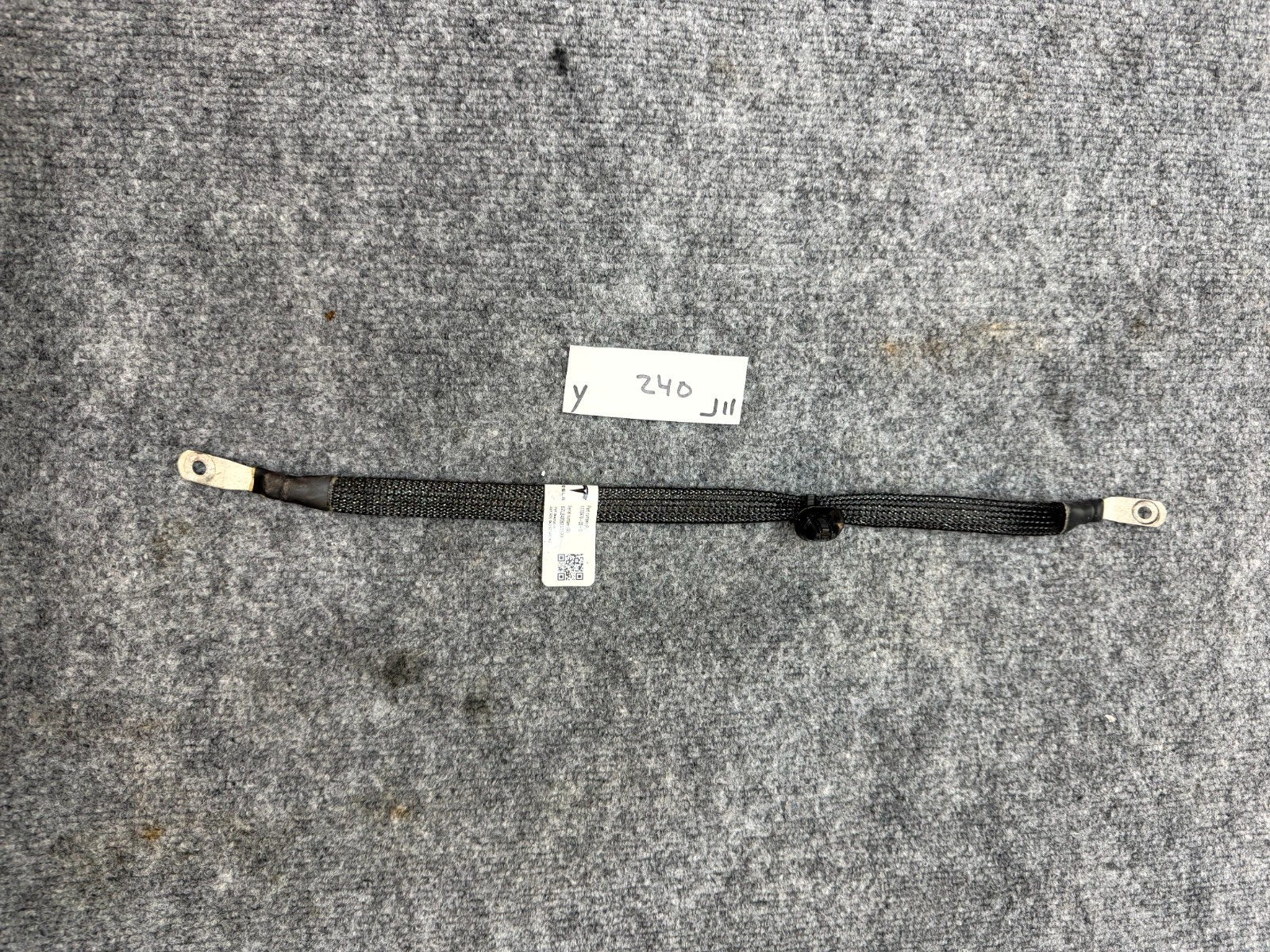 2017 - 2023 TESLA MODEL Y/3 REAR DRIVE UNIT MOTOR GROUND CABLE OEM, 1070979-00-G
