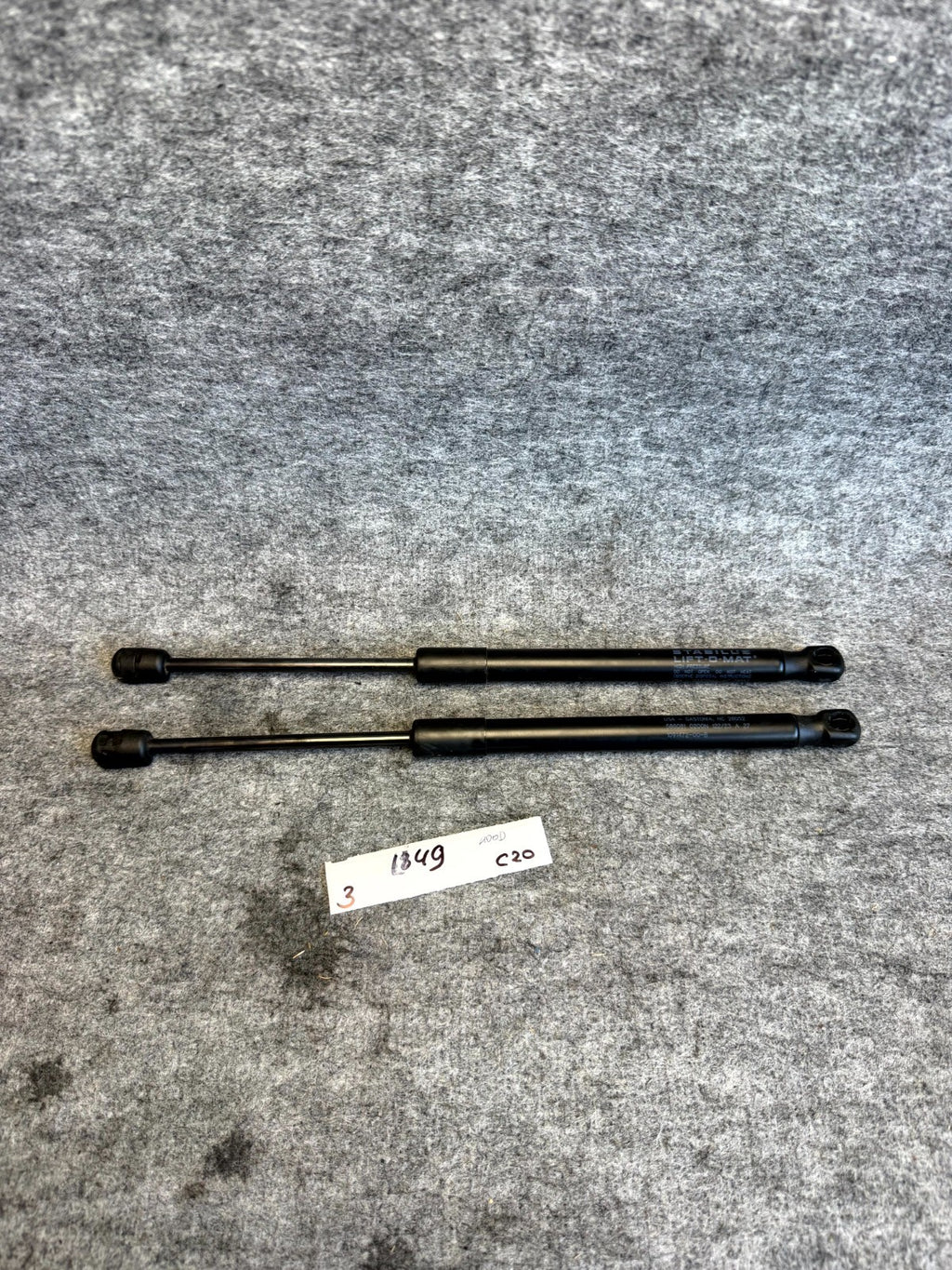 ♦️2017–2023 TESLA MODEL 3 FRONT LEFT & RIGHT HOOD SHOCK STRUT OEM, 1091472-00-B