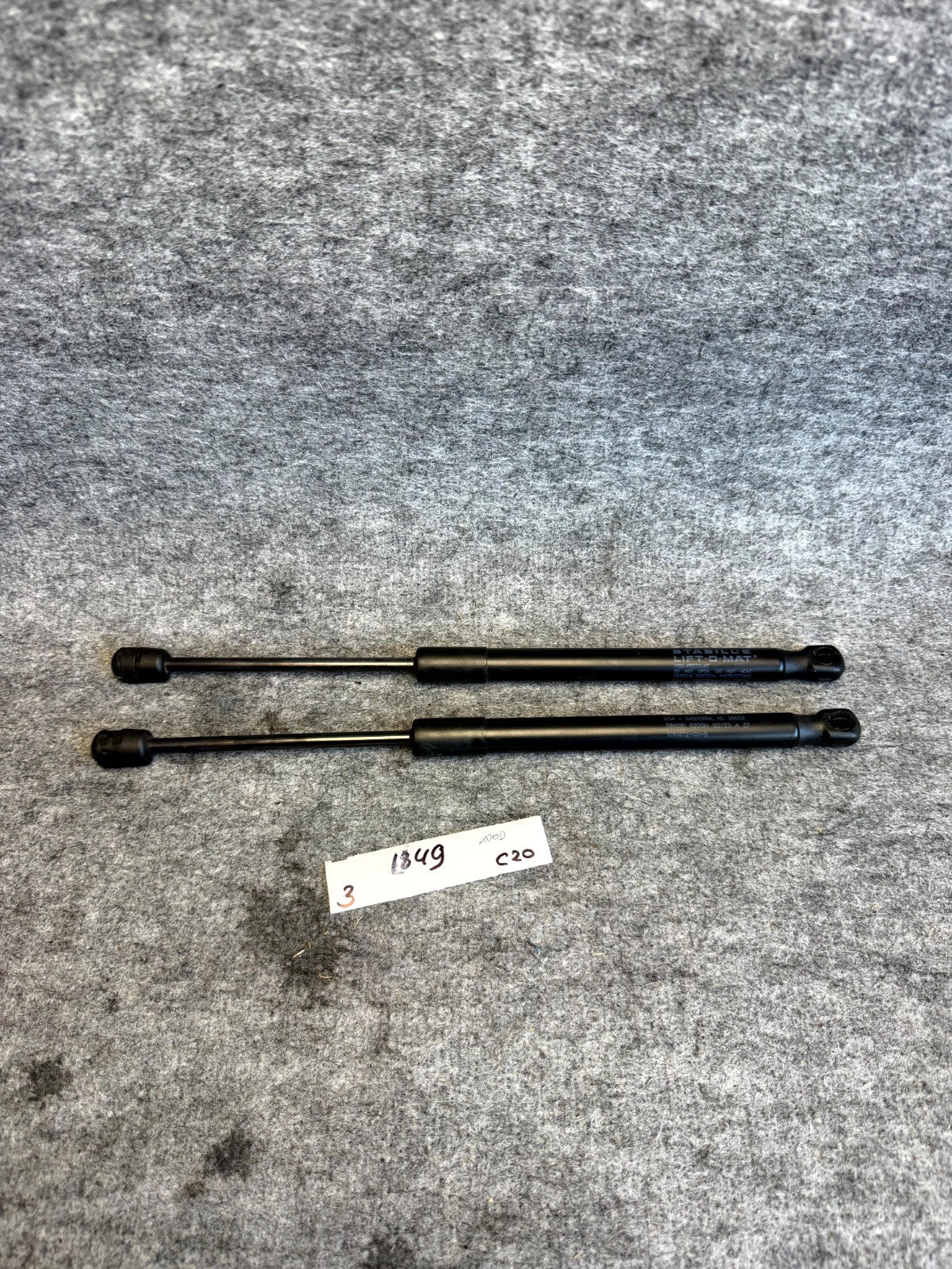 ♦️2017–2023 TESLA MODEL 3 FRONT LEFT & RIGHT HOOD SHOCK STRUT OEM, 1091472-00-B