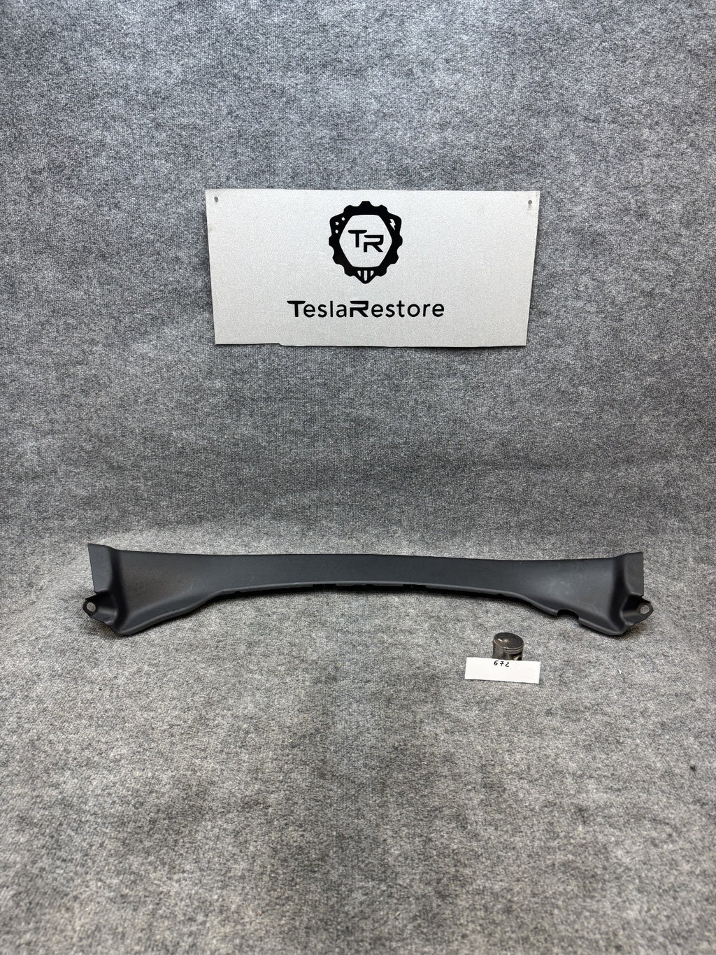 2017 - 2023 TESLA MODEL 3 REAR TRUNK GARNISH TRIM COVER PANEL OEM, 1132812-00-A
