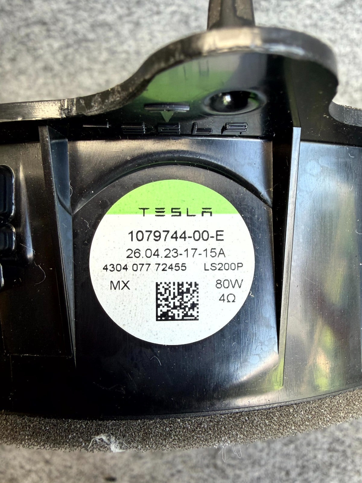 ♦️2017 - 2023 TESLA MODEL 3/Y FRONT RIGHT DOOR SPEAKER OEM, 1079744-00-E
