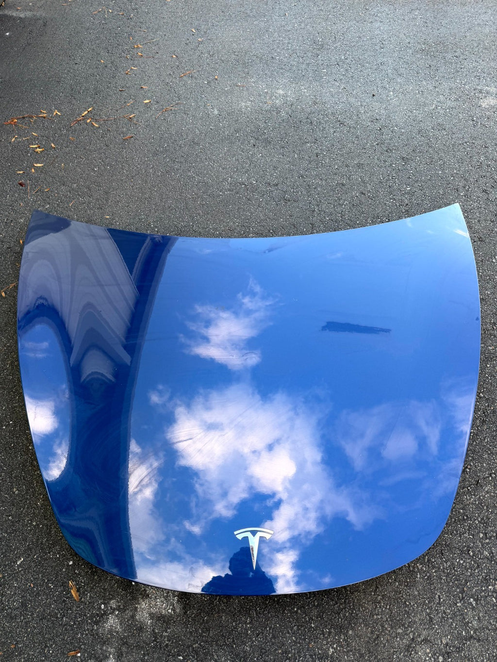 ♦️2017 - 2023 TESLA MODEL 3 FRONT HOOD BONNET PANEL BLUE OEM, 1081390-E0-C