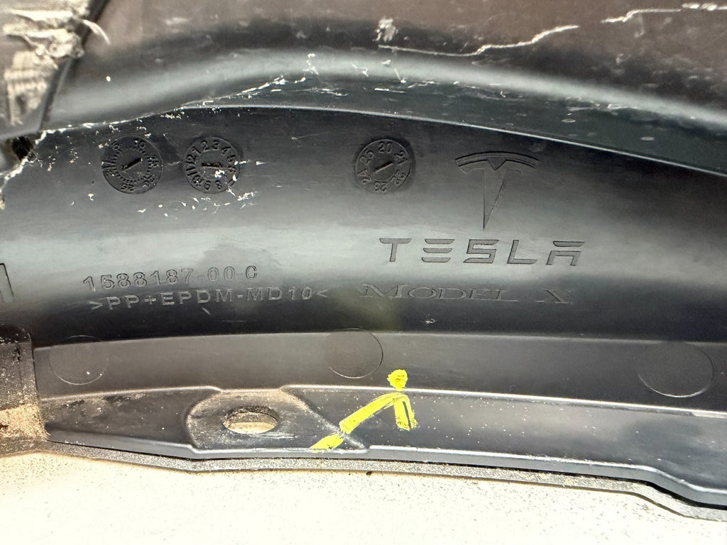 2021 - 2024 TESLA MODEL X FRONT BUMPER COVER PANEL OEM 1588187-00-C