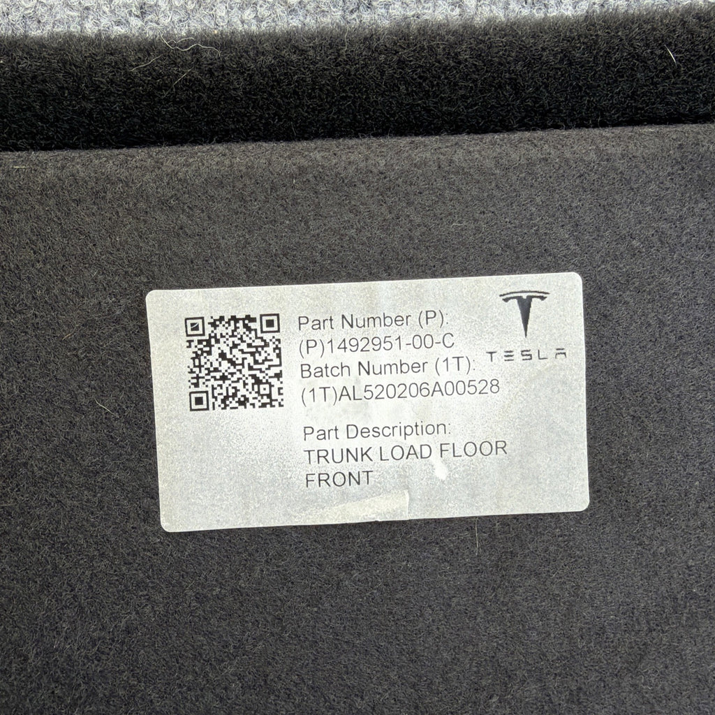2020-2025 TESLA MODEL Y TRUNK FLOOR CARPET COVER ASSEMBLY OEM 1492951-00-C