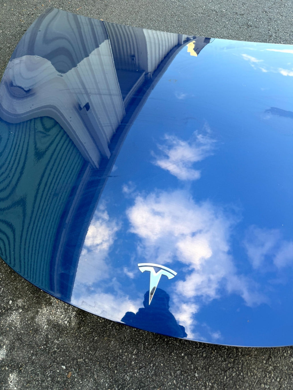 ♦️2017 - 2023 TESLA MODEL 3 FRONT HOOD BONNET PANEL BLUE OEM, 1081390-E0-C