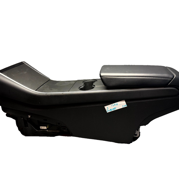 17–23 TESLA MODEL 3 CENTER CONSOLE ARMREST STORAGE ASSEMBLY OEM, 1087897-00-B