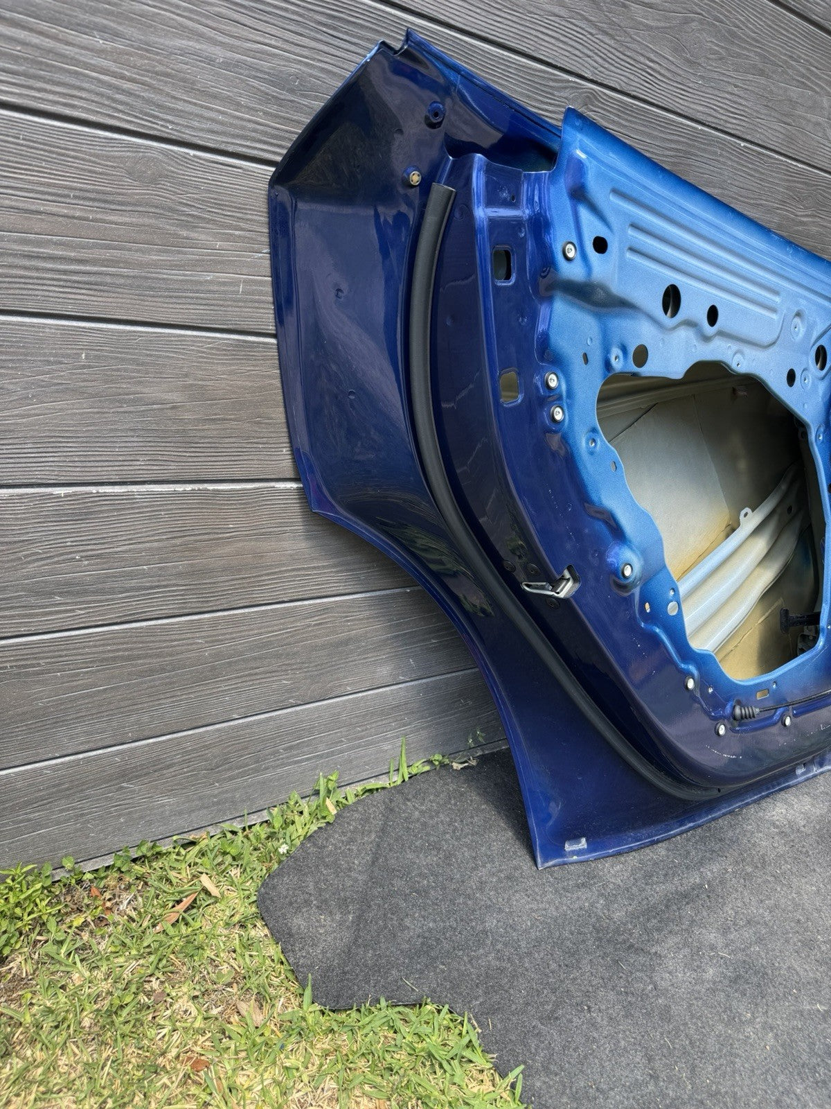 20-26 Tesla Model Y MY Rear Driver Side Door Shell Panel Left LH OEM Blue