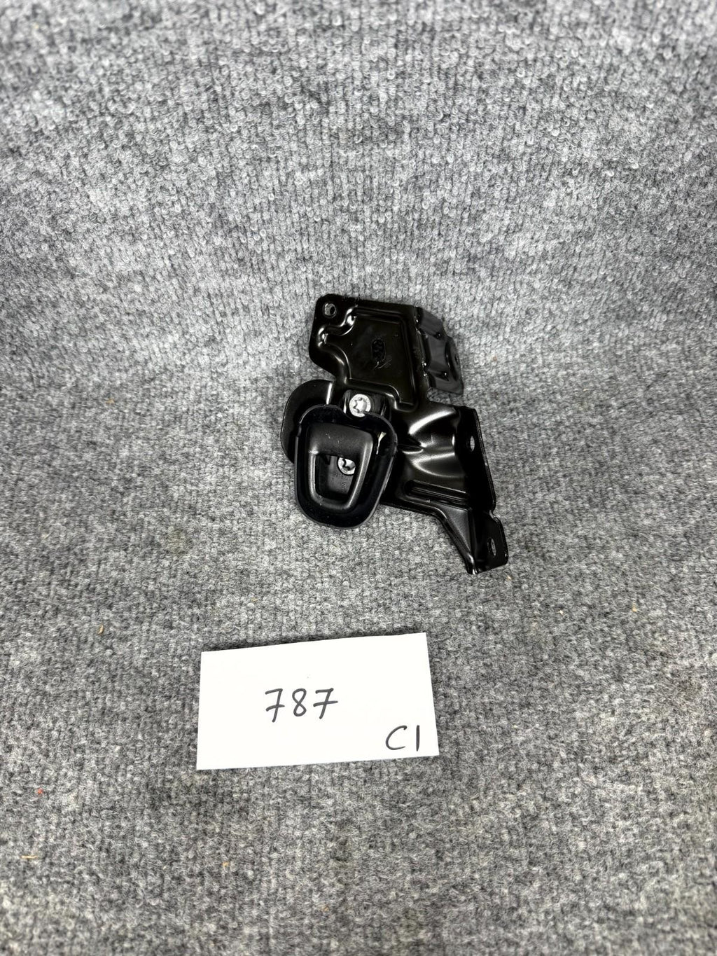 16-20 Tesla Model X Right Side Trunk Cargo Tie Down Hook Bracket OEM, 110144500A