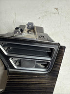♦️12-16 TESLA MODEL S DASH LEFT AIR VENT GRILL TRIM OBECHE GLOSS OEM,100451806F1