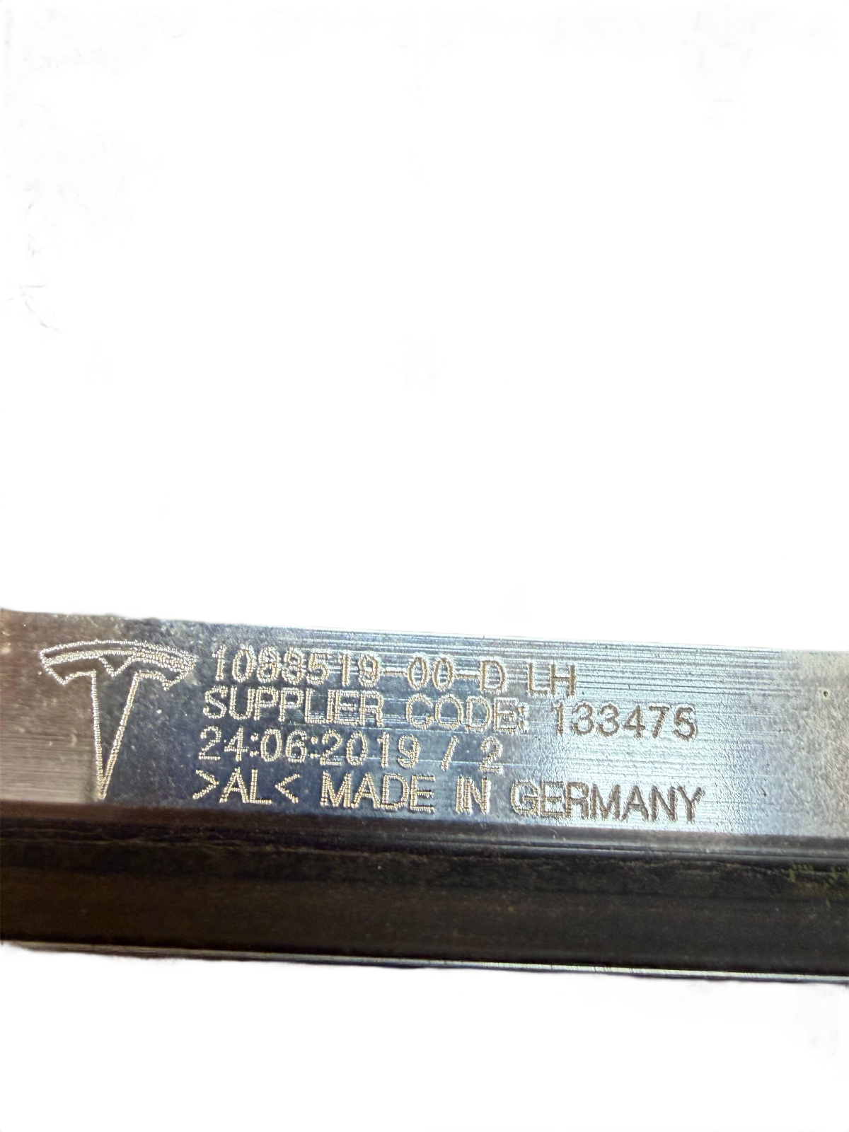 2017-2021 TESLA MODEL 3 LEFT DRIVER SIDE UPPER ROOF MOLDING TRIM 1083519-00-D