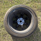 24-25 Tesla Model Y  19" Grey Gemini Rim Wheel Continental Tire W/OEM TPMS