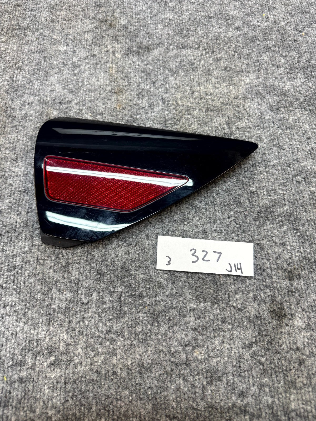 2017-2023 TESLA MODEL 3 RIGHT CHARGE PORT DOOR REFLECTOR & COVER OEM, 151878300G