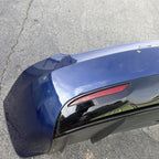 2016-2020 Tesla Model S Rear Bumper Cover w/ Park Sensor Holes Assy Blue PPSB