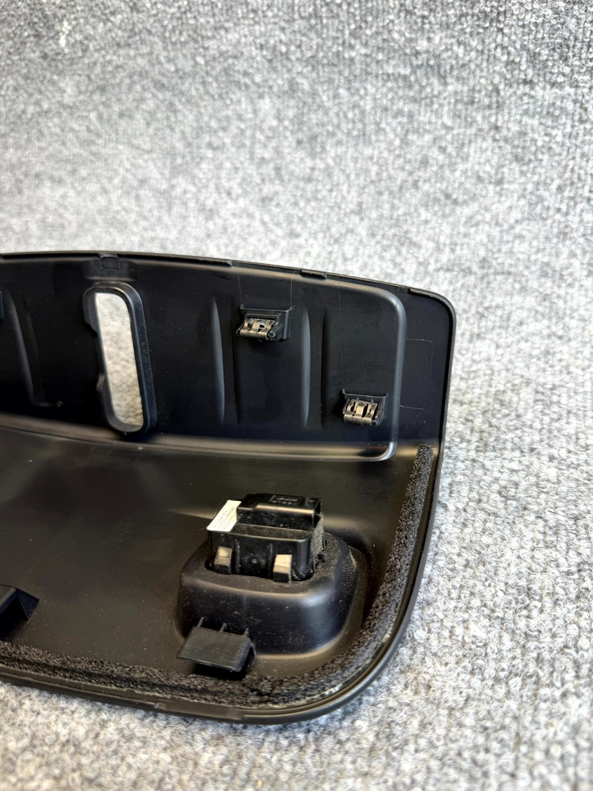 2017-2023 TESLA MODEL 3 FRONT TRUNK CLOSEOUT SWITCH TRIM COVER OEM, 1555579-00-B