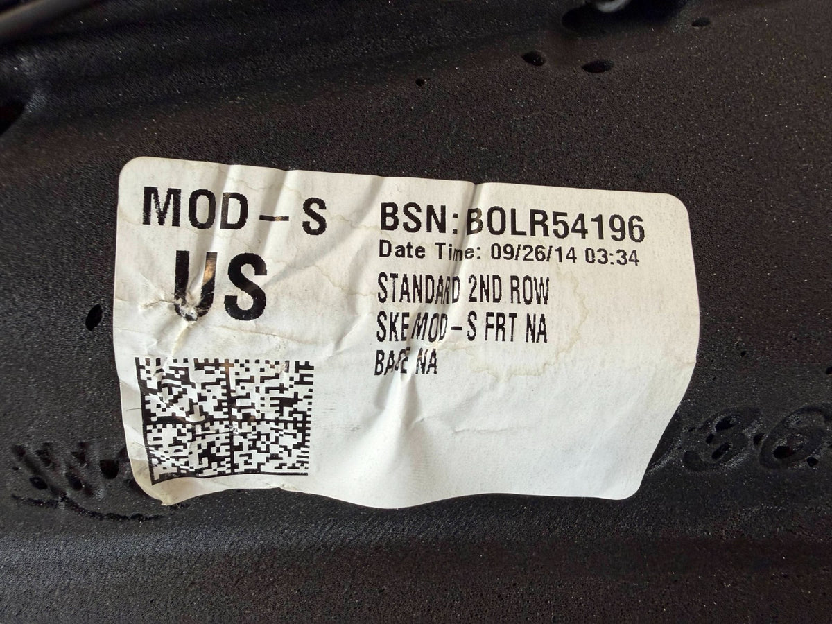 2012-2020 Tesla Model S Rear Right Side Bolster Seat Cushion Trim OEM