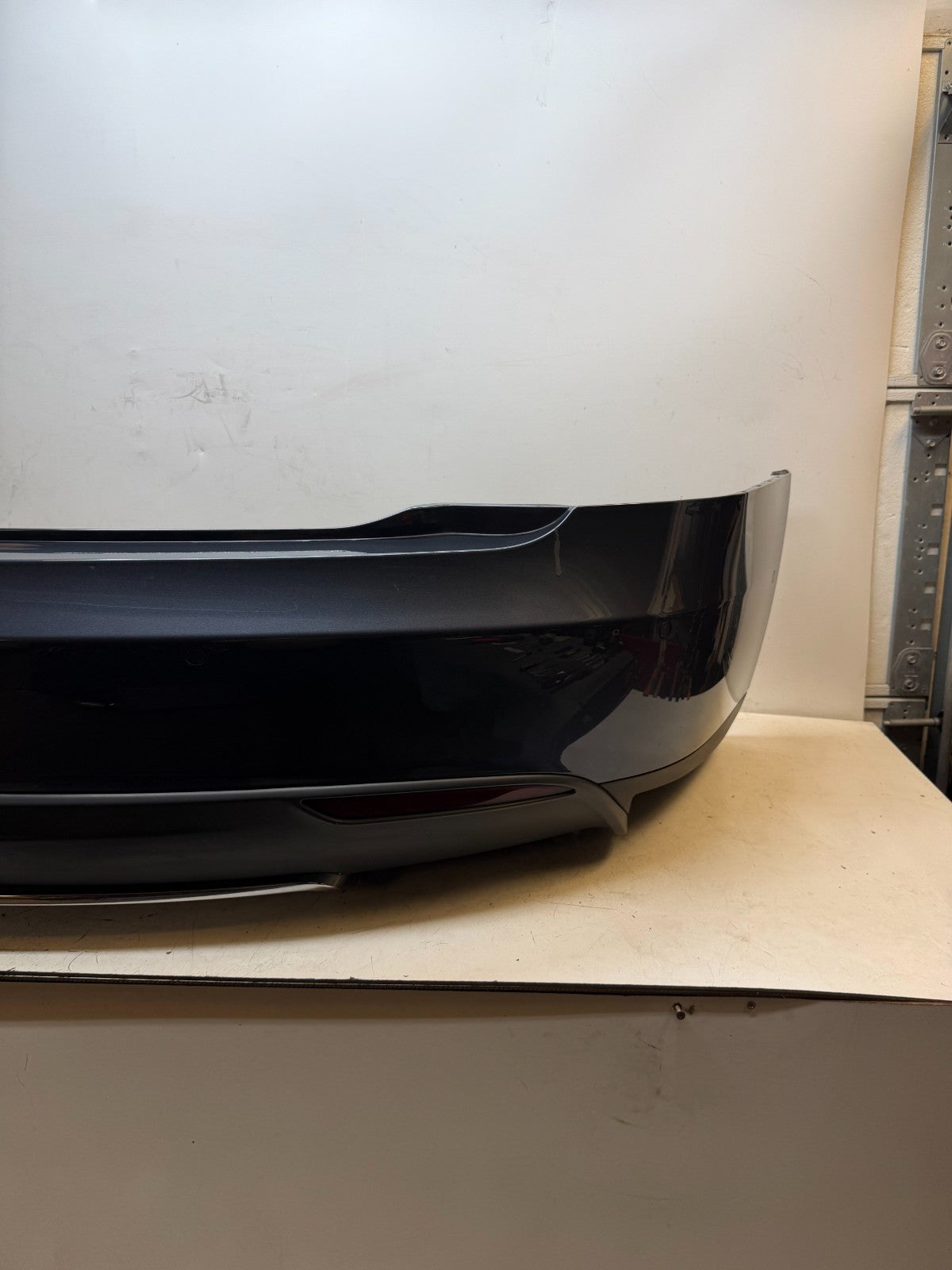 2012 - 2015 TESLA MODEL S REAR BUMPER COVER FASCIA OEM 6008179-00-D