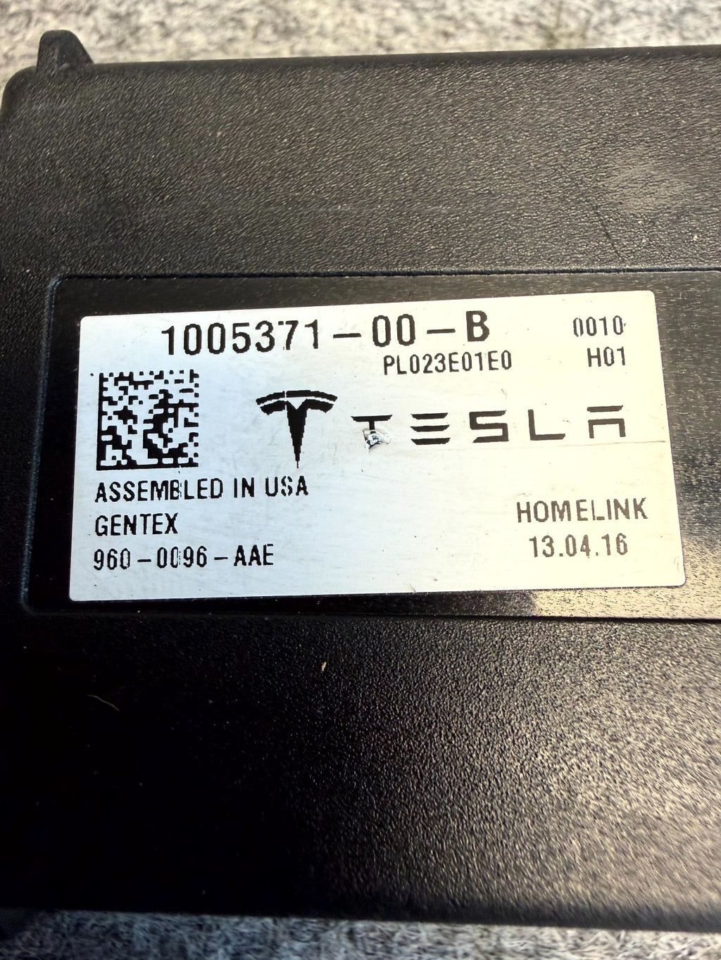 ♦️12–20 TESLA MODEL S HOMELINK GARAGE DOOR CONTROL MODULE UNIT OEM, 1005371-00-B