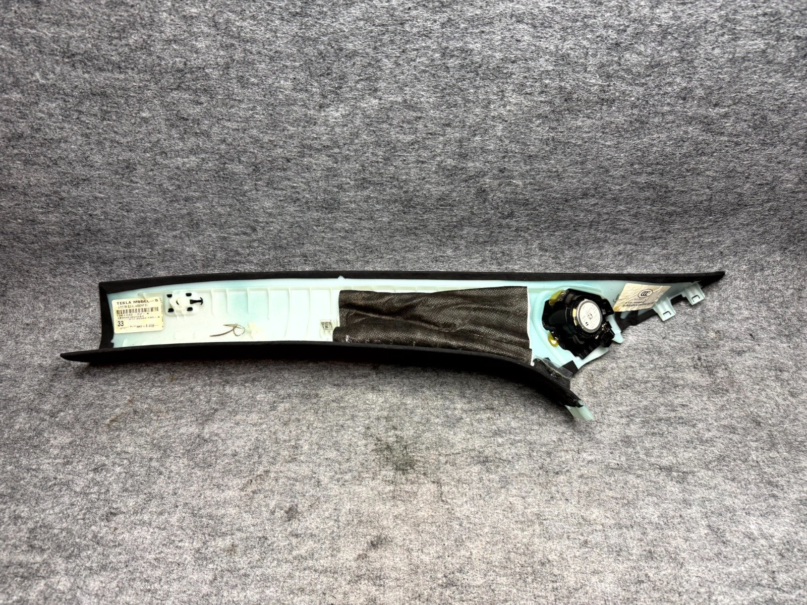 ♦️2012 - 2020 TESLA MODEL S RIGHT SIDE A-PILLAR TRIM COVER OEM, 1007440-02-K