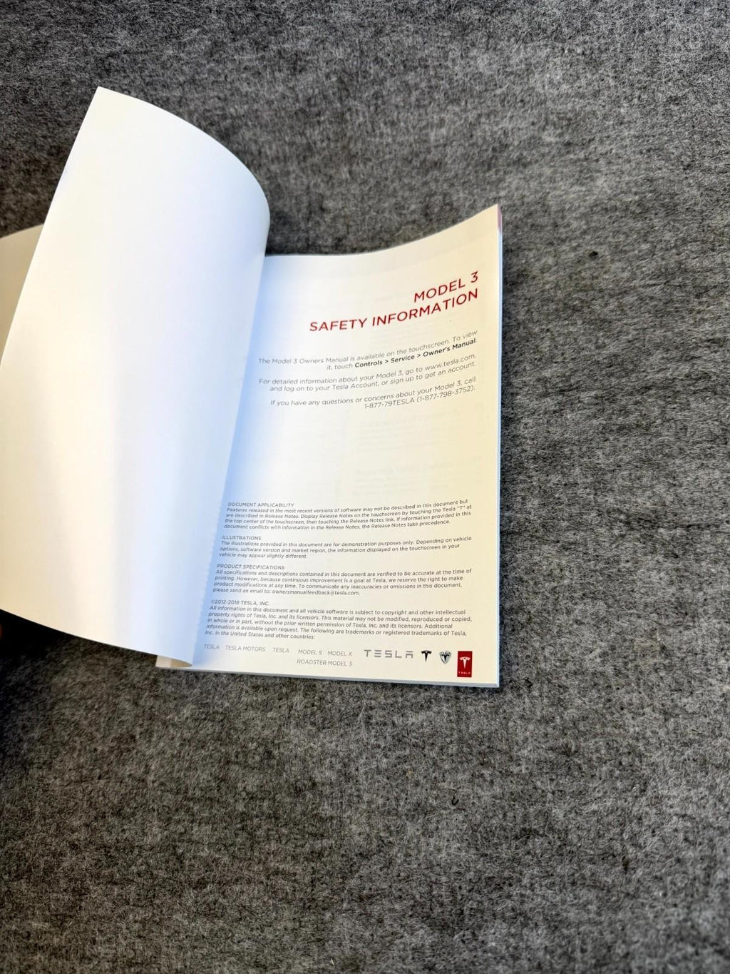 ♦️2017 - 2023 TESLA MODEL 3 OWNER'S MANUAL BOOK SET OEM