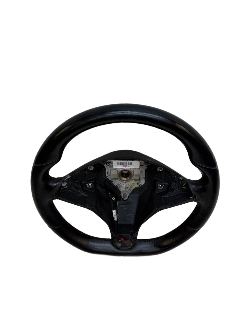 2012-2020 Tesla Model X Driver Steering Wheel Black Assembly OEM 1036774-00-C