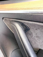2017-2023 TESLA MODEL 3 FRONT RIGHT SIDE DOOR TRIM PANEL BLACK OEM, 1593863-00-A