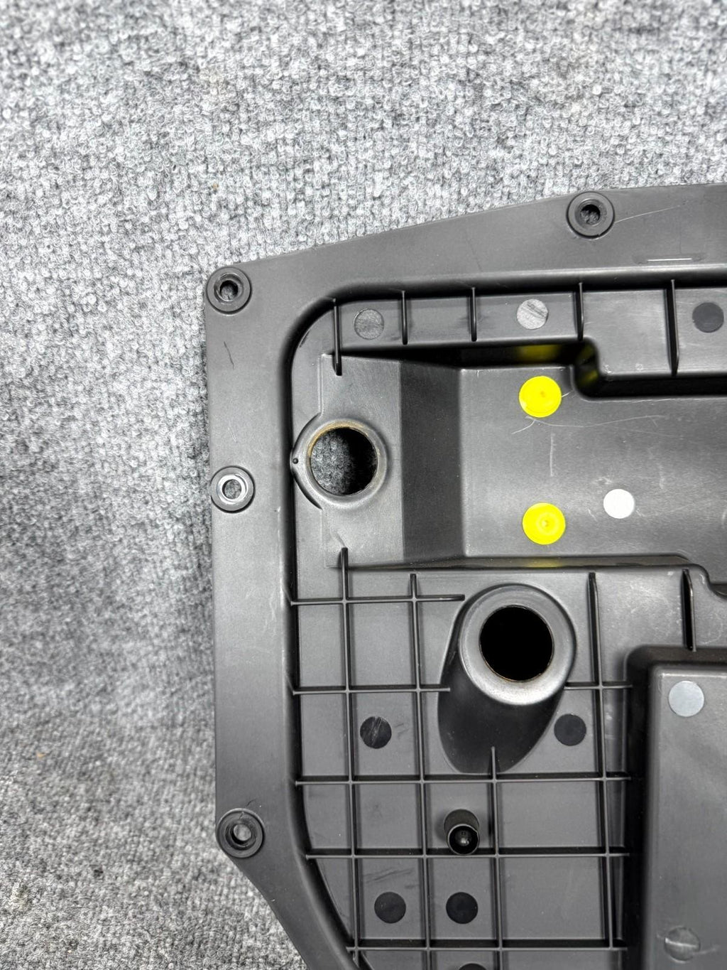 16-20 Tesla Model X Left Side Window Regulator Carrier Panel OEM, 1111671-00-A