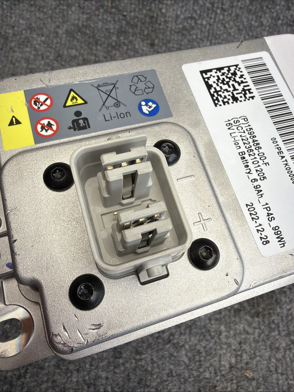 2017-2025 Tesla Model 3 Y S X 16V Li Ion Battery Assembly 1598486-00-F