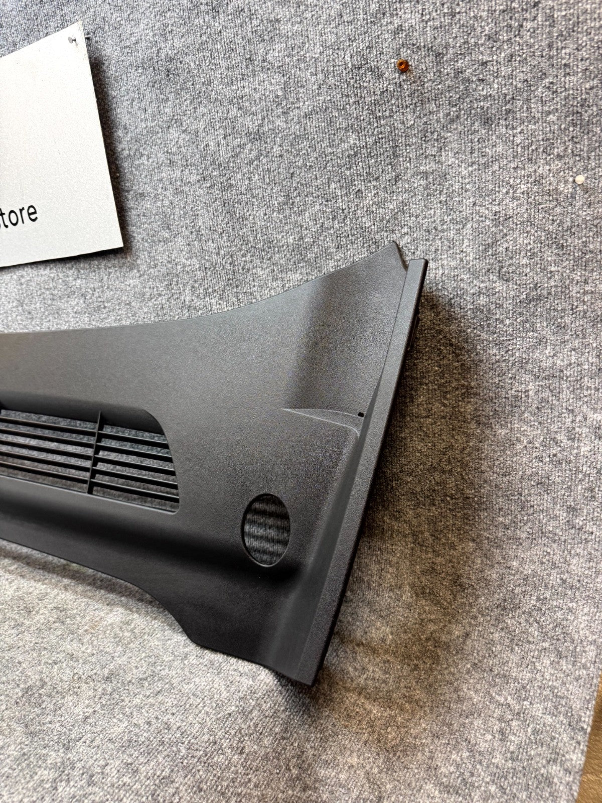 2020–2024 TESLA MODEL Y REAR APRON TRIM COVER UNDER COWL HOOD OEM, 1619813-00-B