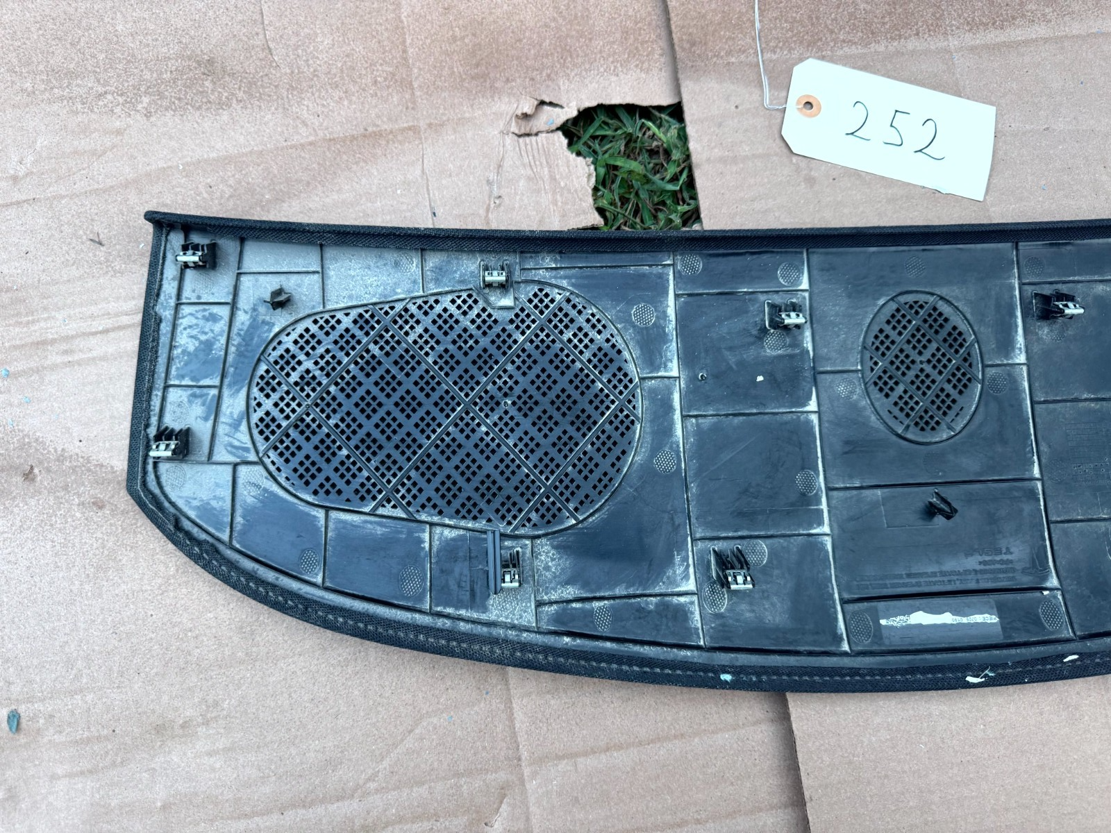 ♦️16-20 Tesla Model X Tailgate Liftgate Door Speaker Grille Trim OEM, 103790800F