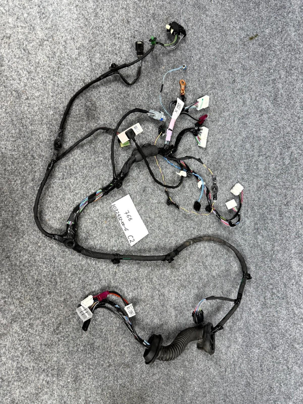 2016-2020 Tesla Model X Front Left Side Door Wiring Harness OEM, 1032432-00-G