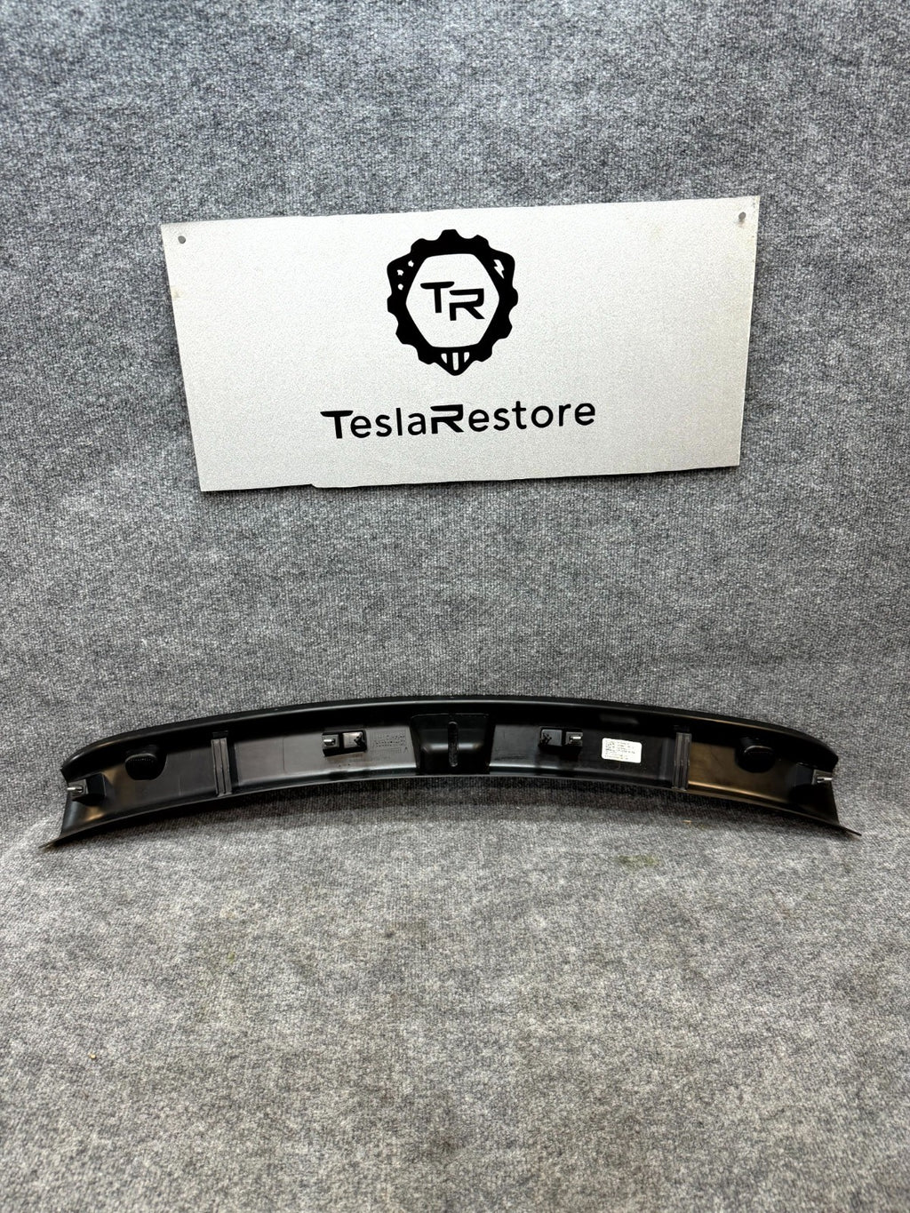 2017-2024 TESLA MODEL 3 Y TRUNK LATCH LOCK SILL SCUFF PLATE TRIM OEM, 149463100C