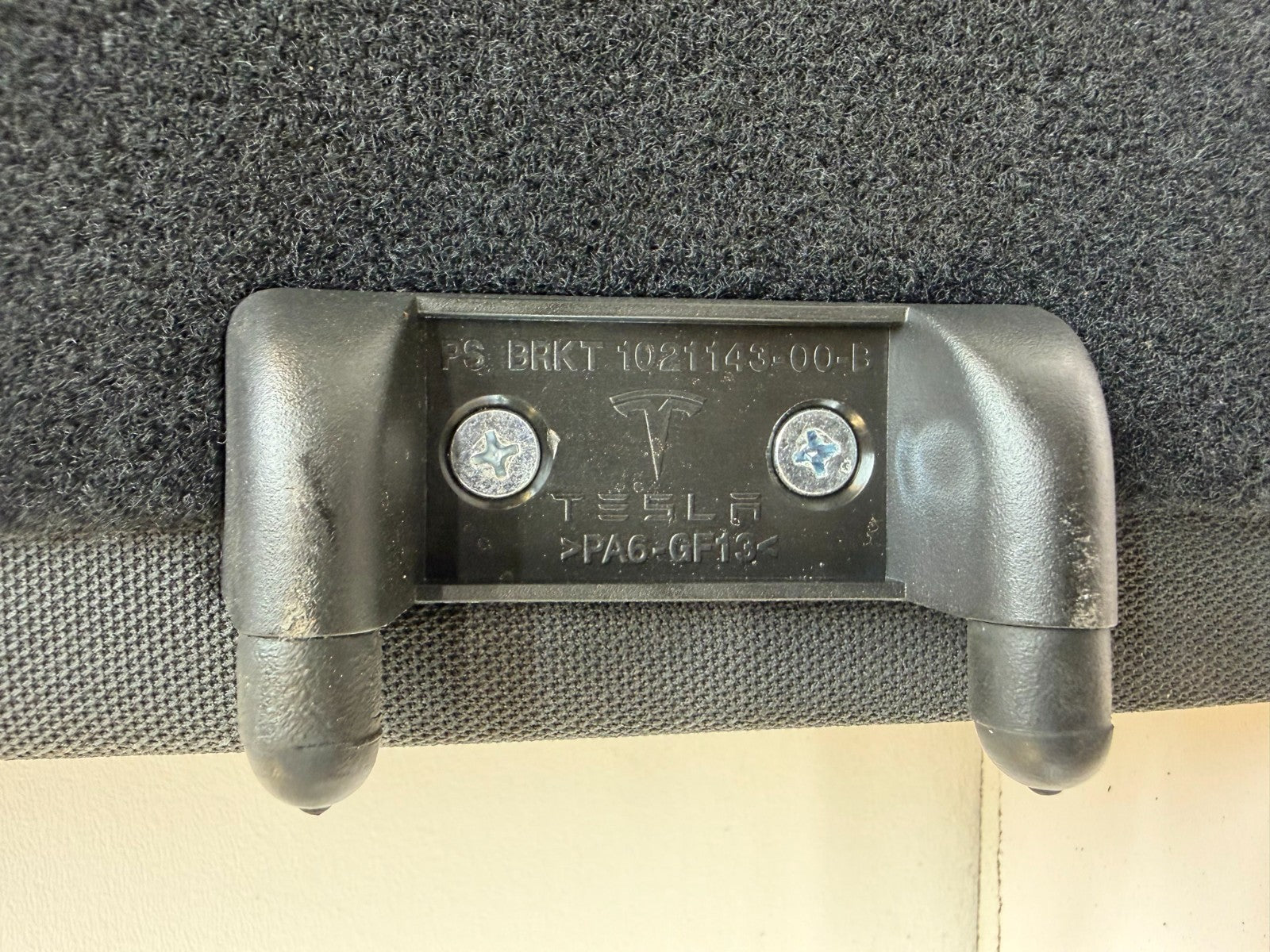 2012-2020 Tesla Model S Rear Trunk Cargo Deck Cover Shelf Panel 1021143-00-B