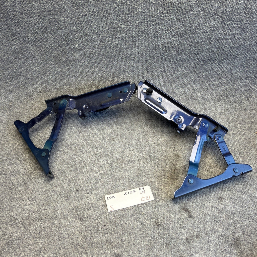 12-20 OEM Tesla Model S Front Left Right Bonnet Hood Hinge Bracket Blue SET