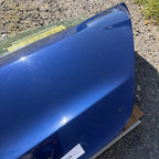 21-23 OEM Tesla Model 3 Rear Left Driver Side Door Shell Panel COMPLETE BLUE