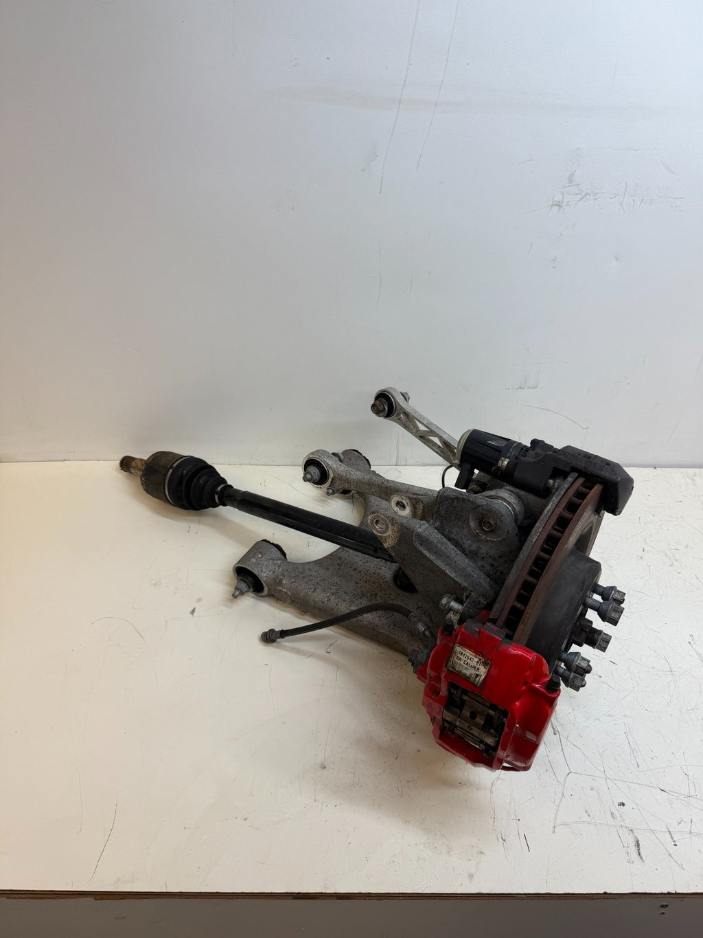 2016–2020 Tesla Model X Rear Right Suspension Knuckle Assembly w/ CV Axle OEM