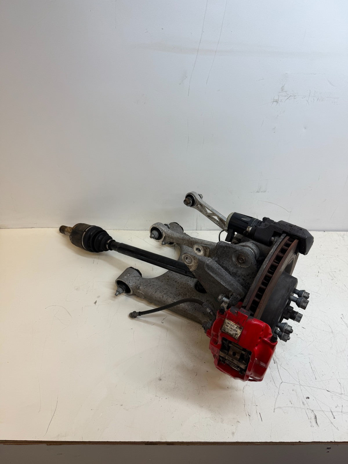 2016–2020 Tesla Model X Rear Right Suspension Knuckle Assembly w/ CV Axle OEM