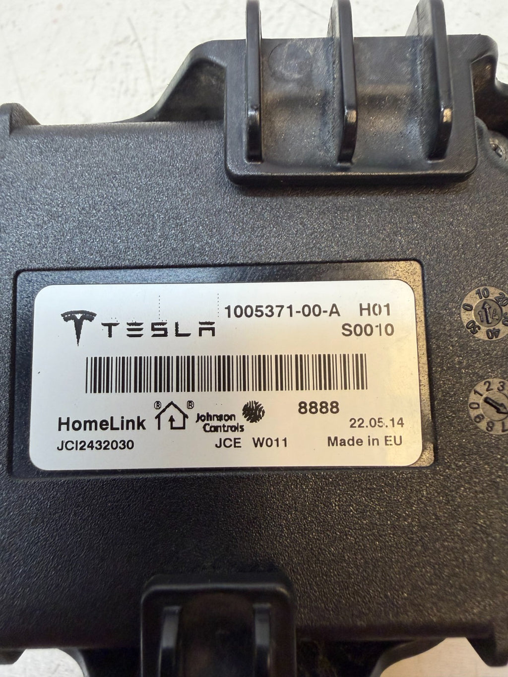 2012-2020 Tesla Model S Homelink Door Opener Control Module OEM 1005371-00-A