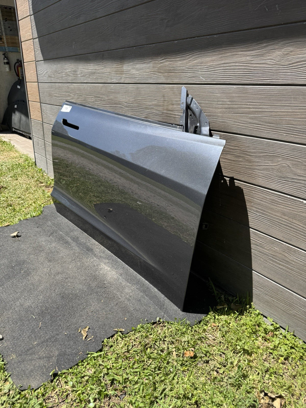 2017-2023 TESLA MODEL 3 FRONT RIGHT PASSENGER SIDE DOOR SHELL PANEL GRAY OEM