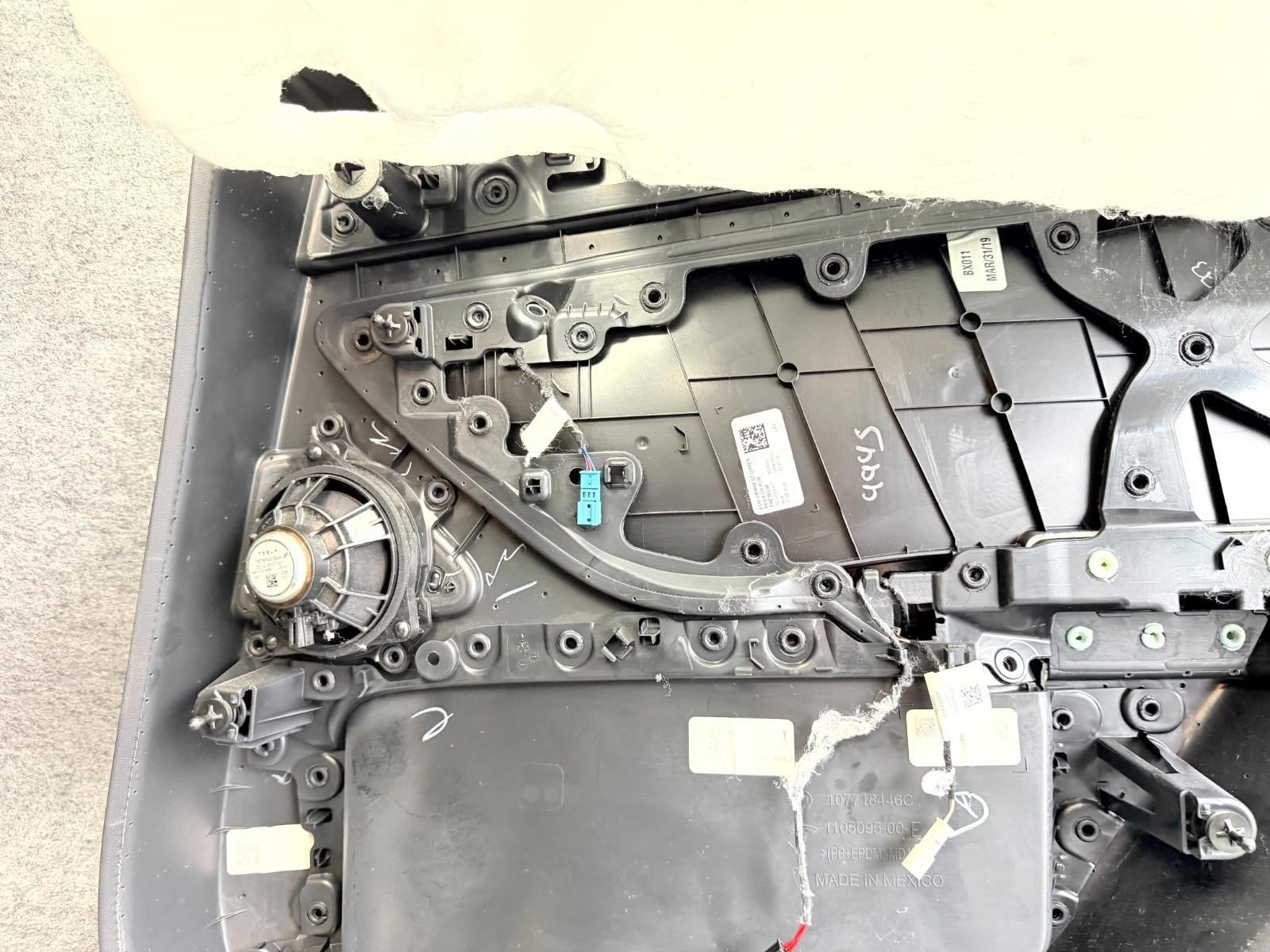 ♦️2017 - 2023 TESLA MODEL 3 REAR LEFT SIDE DOOR TRIM PANEL CARD OEM,1105095-00-E