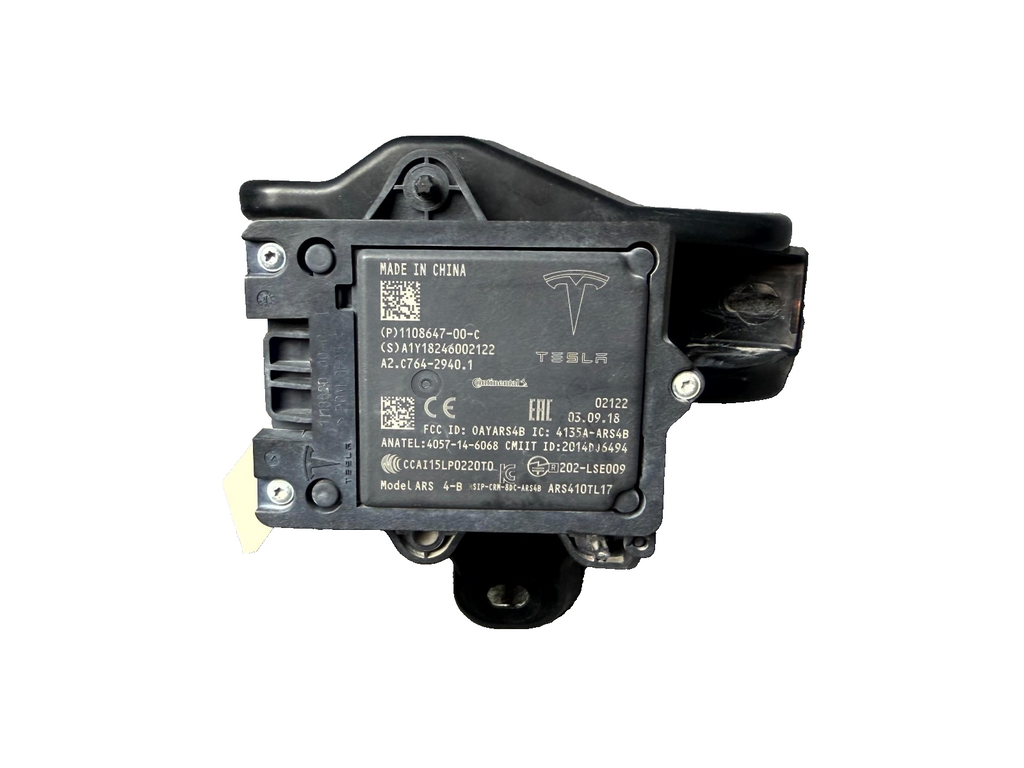 ♦️16-20 TESLA MODEL S X 3 SEVEN PIN PERPENDICULAR REDAR SENSOR OEM, 1108647-00-C