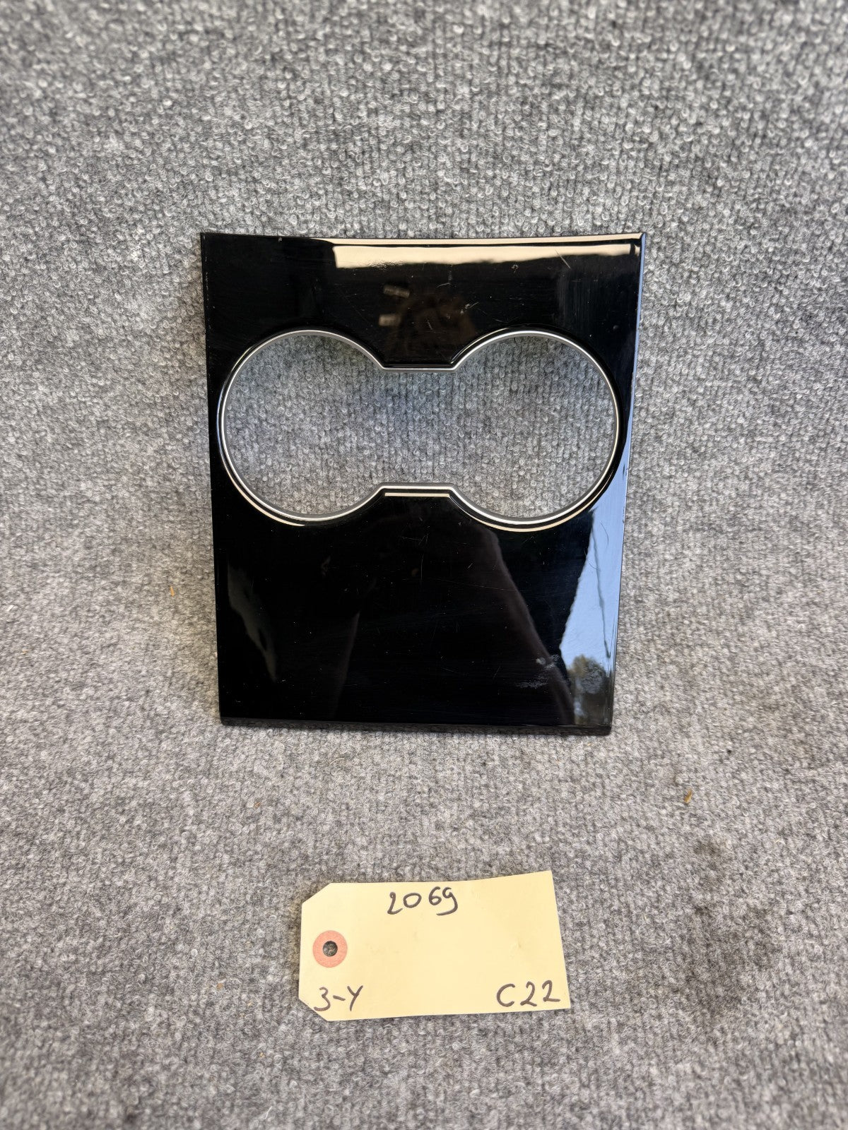 17-24 TESLA MODEL 3 Y CENTER CONSOLE CUPHOLDER BEZEL TRIM COVER OEM 1087990-00-C