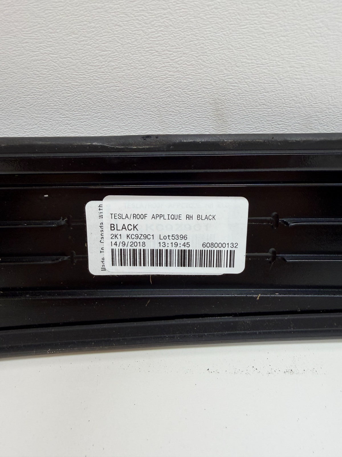 2016-20 Tesla Model S MS RIGHT RH Panoramic Roof Applique Trim Molding 608000132