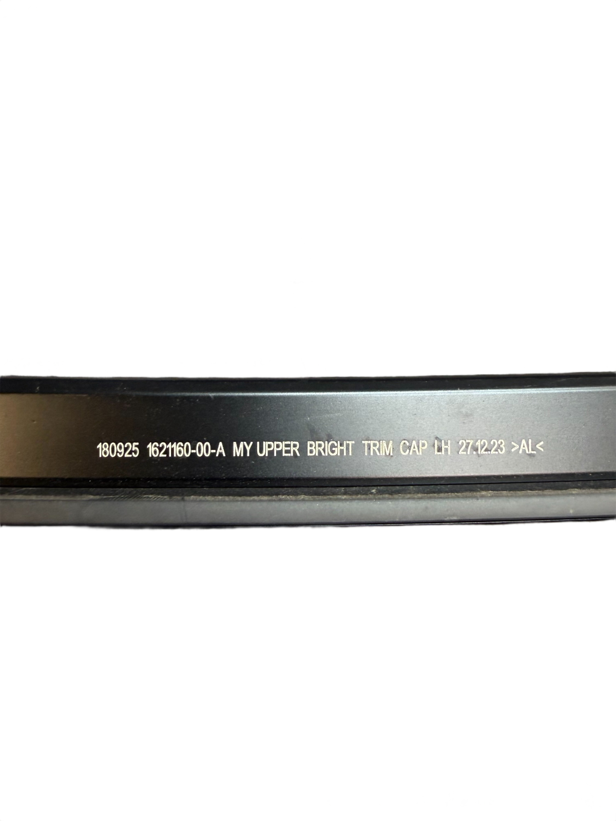 2020-2023 Tesla Model Y Left Driver Upper Bright Molding Trim Black 1621160-00-A