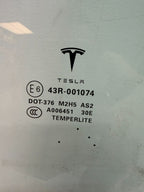 2012-2020 Tesla Model S Rear Left Driver Side Door Window Glass OEM 43R-001074