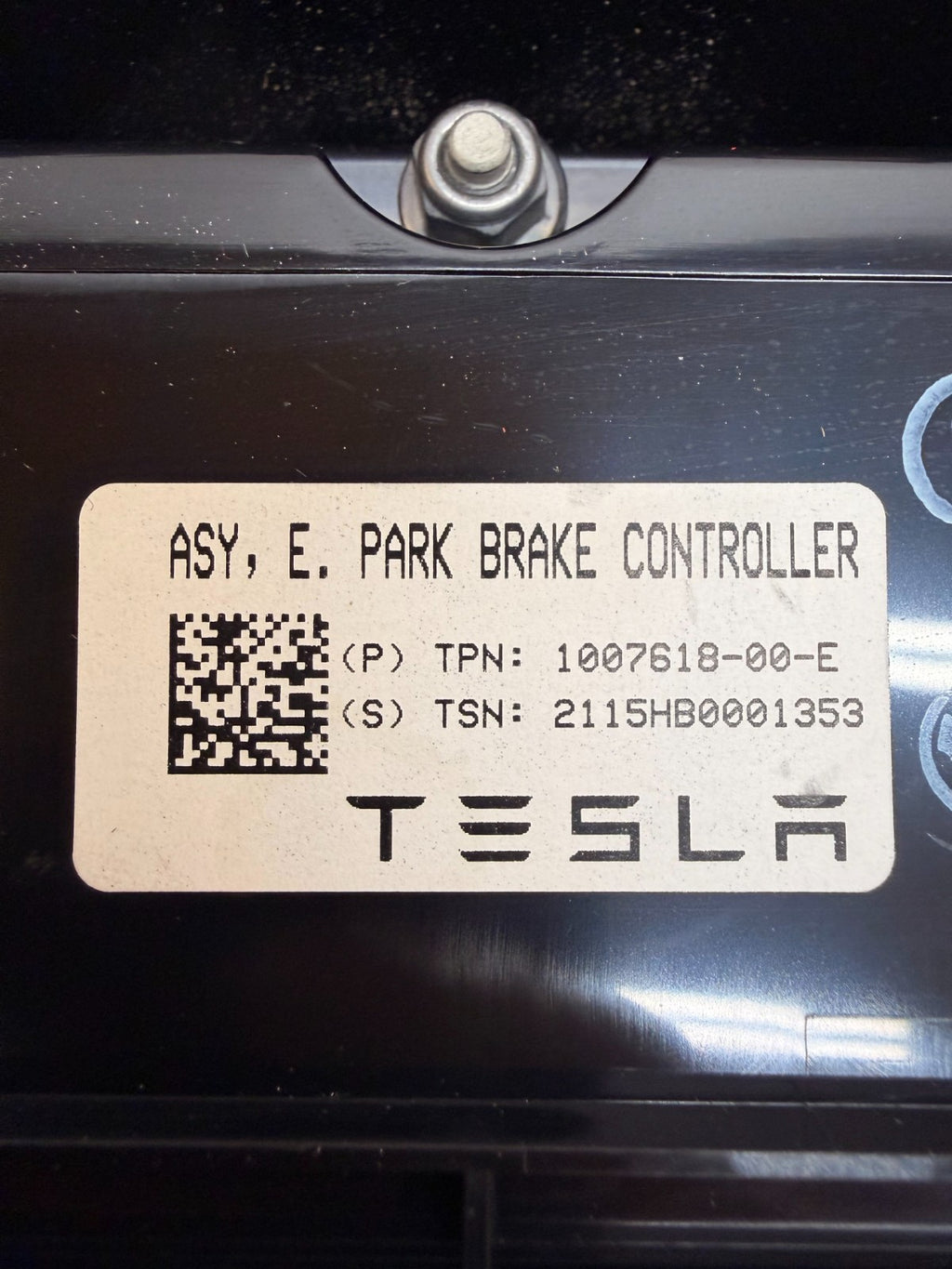 2012-2020 Tesla Model S Electronic Parking Brake Control Module 1007618-00-E