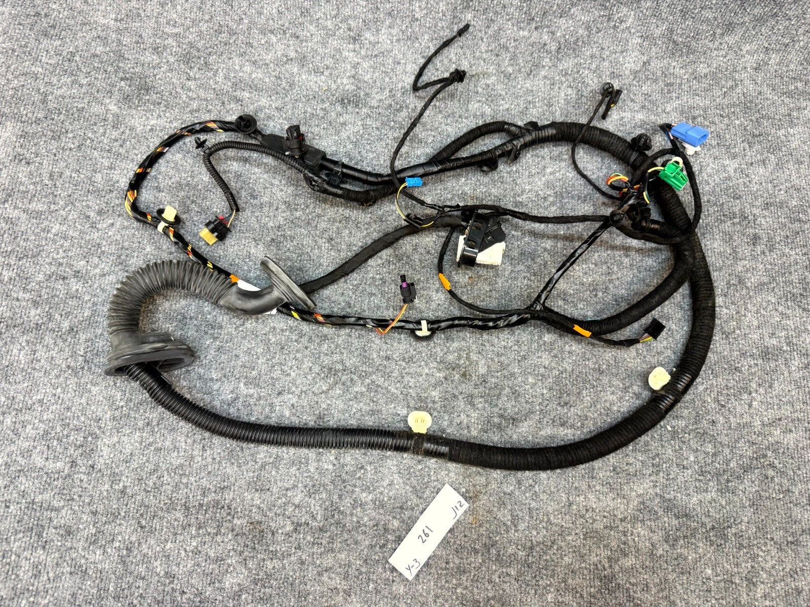 2020-2024 TESLA MODEL Y FRONT LEFT SIDE DOOR WIRING HARNESS OEM, 1489044-00-D