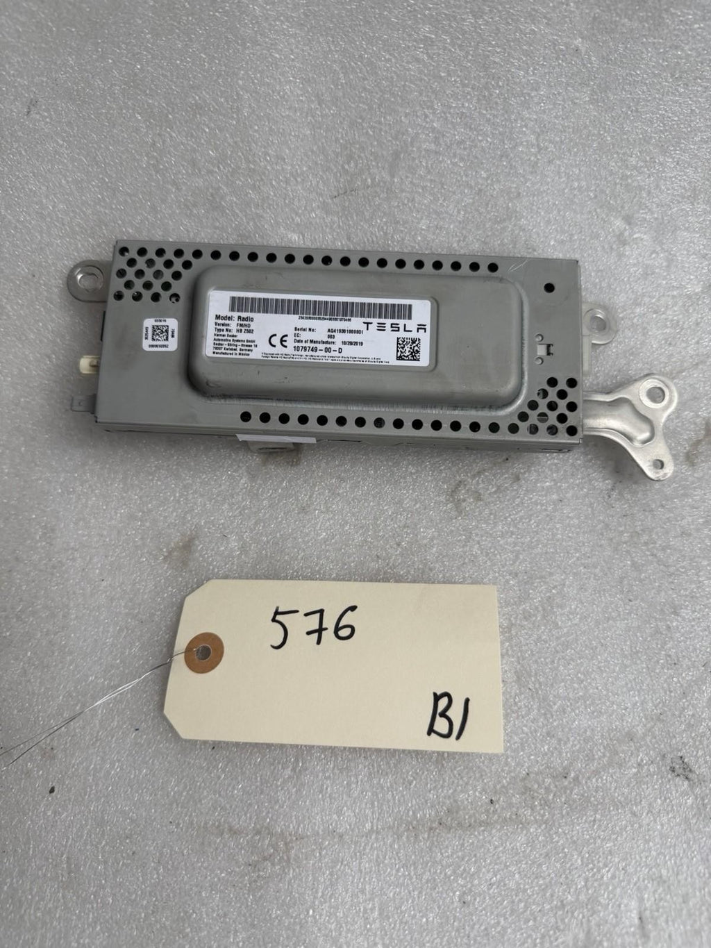 ♦️2017 - 2023 TESLA MODEL 3 RADIO RECEIVER CONTROL MODULE UNIT OEM, 107974900D